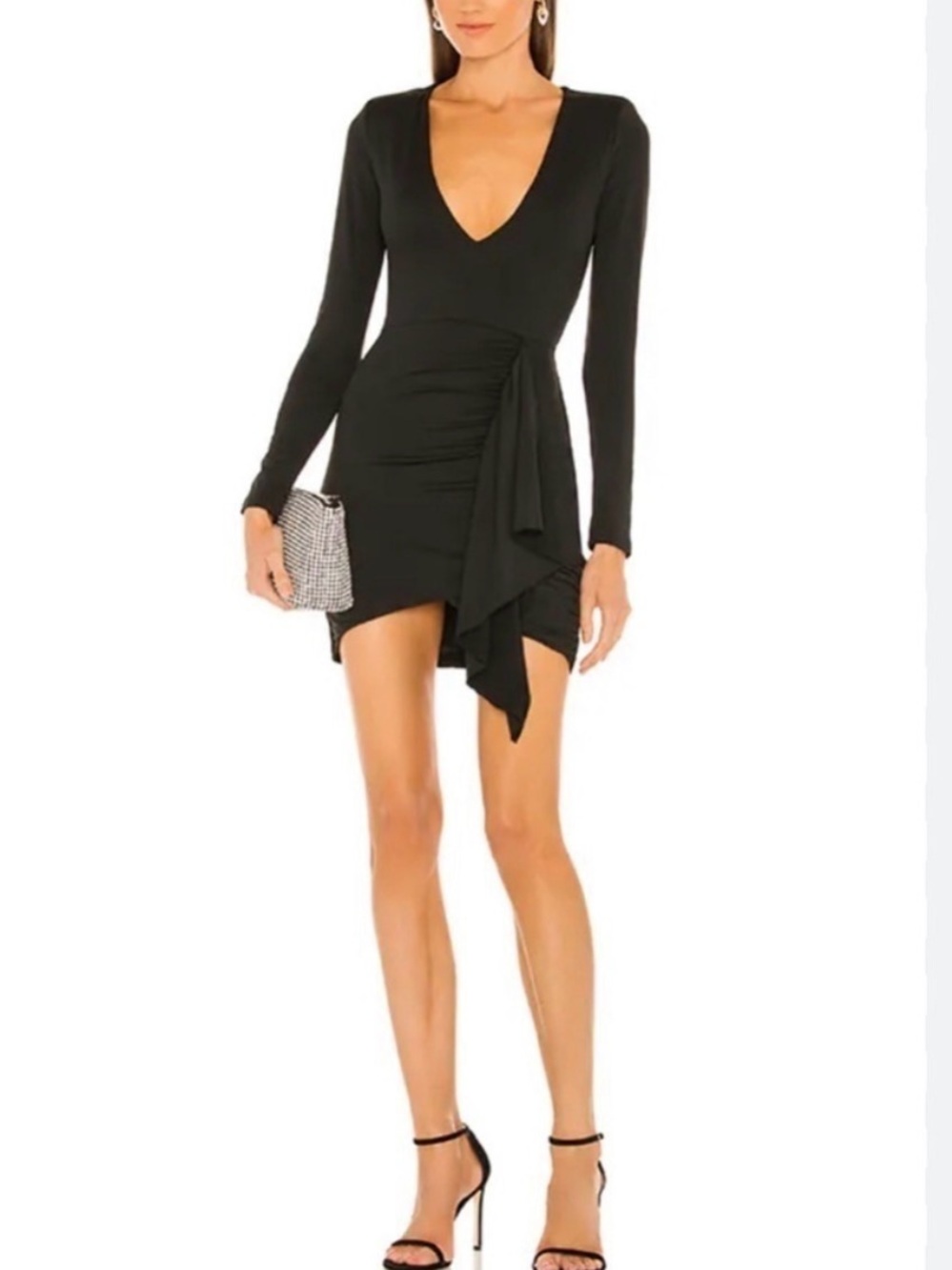 Superdown Black Long sleeve Dress